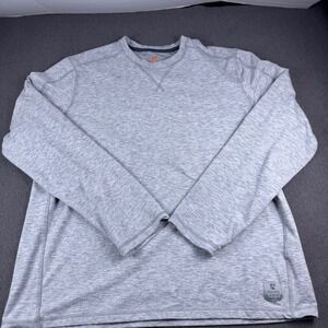 Rugged Elements Mens Long Sleeve Crew Neck Utility Shirt Heather Grey Large